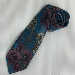 Vintage Golden House Custom Cravats Rose floral tie